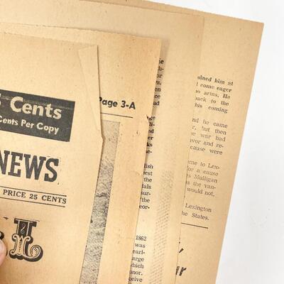 1961 CIVIL WAR CENTENNIAL BATTLE HISTORY NEWSPAPER - THE LEXINGTON ADVERTISER-NEWS, MISSOURI #3