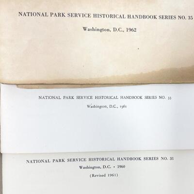 NATIONAL PARK SERVICE HISTORICAL HANDBOOK SERIES LOT #2