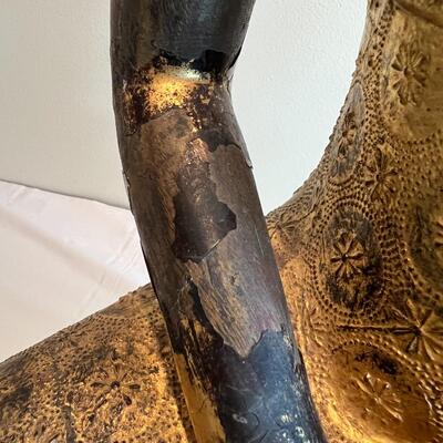 Antique Thai Gilt Lacquered Bronze Seated Meditation Buddha Statue