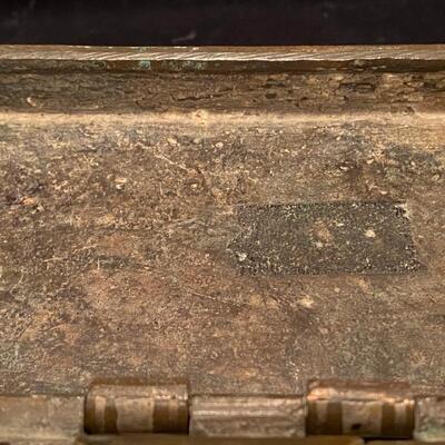 Antique Metal Inlay Betel Nut Box