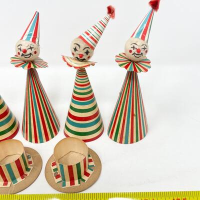 VINTAGE PAPER CLOWNS