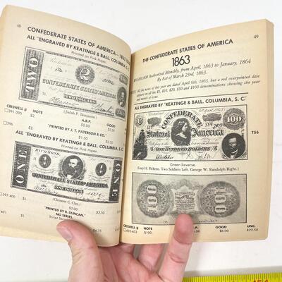 1971 â€œCONFEDERATE MONEY & CIVIL WAR TOKENSâ€ BY GROVER CRISWELL & HERB ROMERSTEIN BOOK