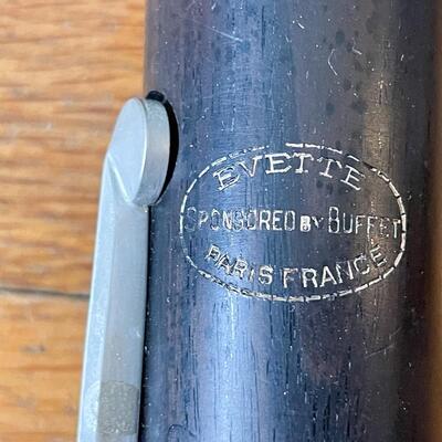 VINTAGE EVETTE WOODEN CLARINET & CASE - PARIS FRANCE