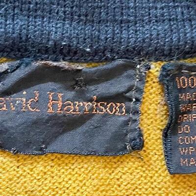 VINTAGE MENâ€™S STRIPED SHORT SLEEVE SWEATER - DAVID HARRISON SIZE XL