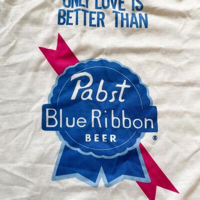 VINTAGE PABST BLUE RIBBON BEER T-SHIRT - SIZE L