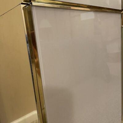 Ello Furniture Mid Century Modern 8 Piece Bedroom Set Brass Glass Mirrored Set $3500
