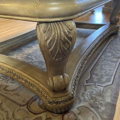 Schnadig Empire Collection Marble Top Rectangular Coffee Table Furniture retail $1500 on sale for $425