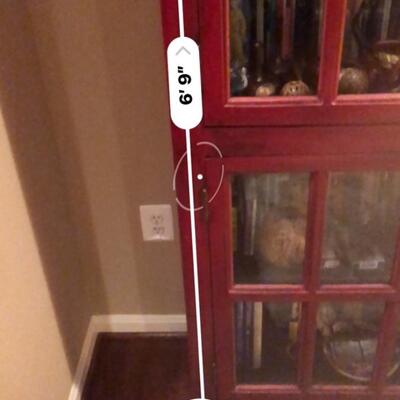 Red Crate and Barrel Rojo Bookself Retail $999