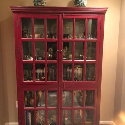 Red Crate and Barrel Rojo Bookself Retail $999