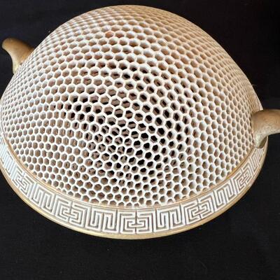 Meiji Period Japanese Satsuma Porcelain Incense Burner Rare and Very Fine
