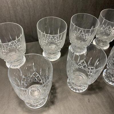 Waterford Crystal Lot of 7 footed Glasses
