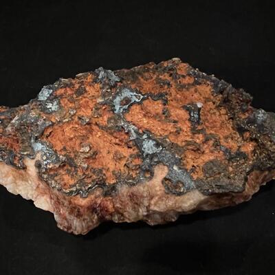 Smoky Red Quartz Crystal Geode Specimen