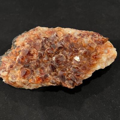 Smoky Red Quartz Crystal Geode Specimen