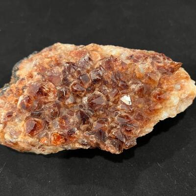 Smoky Red Quartz Crystal Geode Specimen