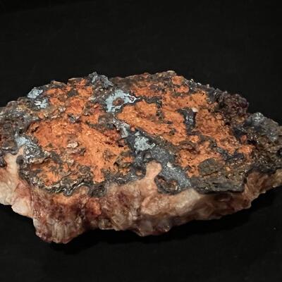 Smoky Red Quartz Crystal Geode Specimen