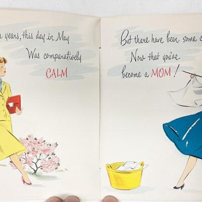 VINTAGE MOTHERâ€™S DAY CARD FOR THE NEW MOTHER