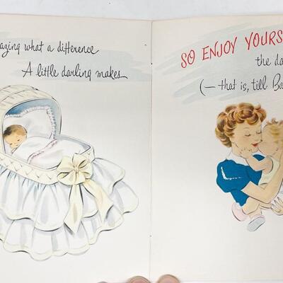 VINTAGE MOTHERâ€™S DAY CARD FOR THE NEW MOTHER