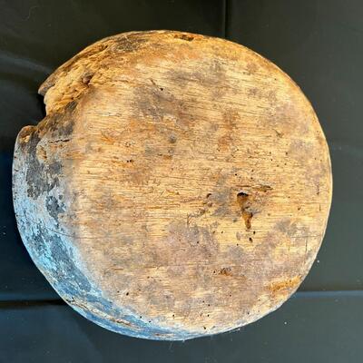 Carved Wood Antique Tribal Carved Vessel feat Animals