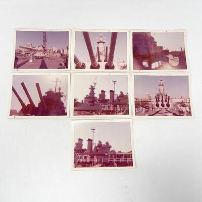 VINTAGE U.S.S. NORTH CAROLINA BATTLESHIP PHOTOGRAPH LOT