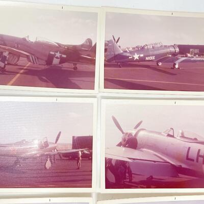 VINTAGE MILITARY AIRPLANE PHOTOGRAPH LOT - FORBES FIELD?