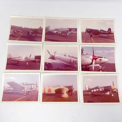 VINTAGE MILITARY AIRPLANE PHOTOGRAPH LOT - FORBES FIELD?
