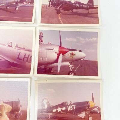 VINTAGE MILITARY AIRPLANE PHOTOGRAPH LOT - FORBES FIELD?