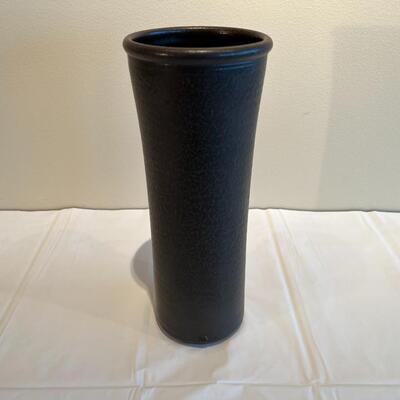 Antique Chinese Stamped Deep Brown Black Glazed Vase