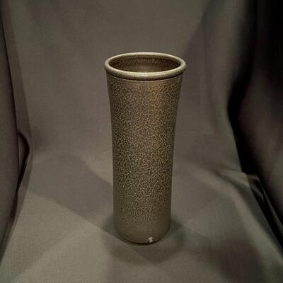 Antique Chinese Stamped Deep Brown Black Glazed Vase