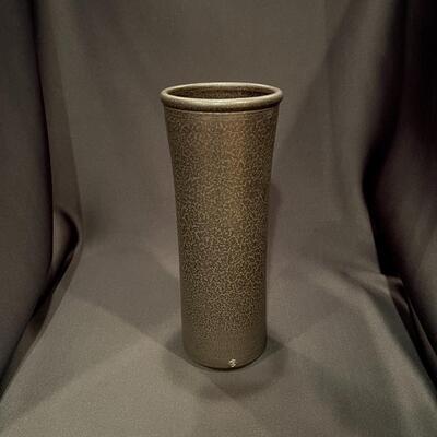 Antique Chinese Stamped Deep Brown Black Glazed Vase