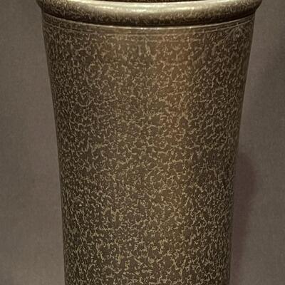 Antique Chinese Stamped Deep Brown Black Glazed Vase