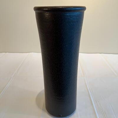 Antique Chinese Stamped Deep Brown Black Glazed Vase