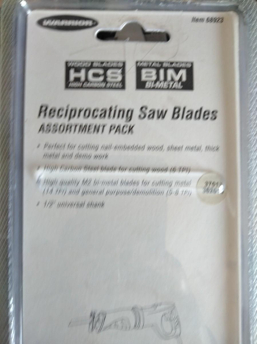 LOT 169 NEW CHICAGO ELECTRIC RECIPROCATING SAW WITH BLADES