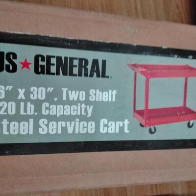 LOT 63 NEW US GENERAL STEEL SERVICE CART