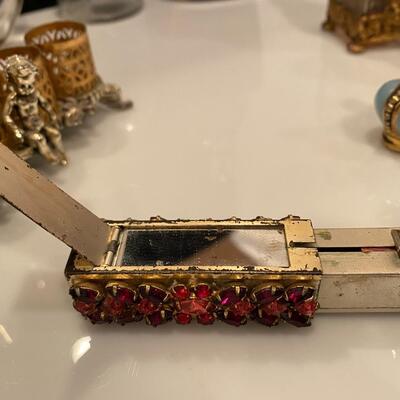 Fabulous Lot of Vintage Perfume Bottles Cosmetics and Costume Jewelry