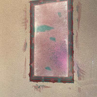Original Randal Hinz Mixed Media Art 1978 Titled Eclipse Opened