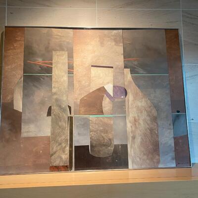 Original Galen Garwood Mixed Media Art Titled Gris Fides