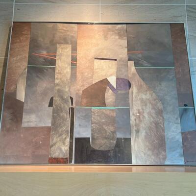 Original Galen Garwood Mixed Media Art Titled Gris Fides