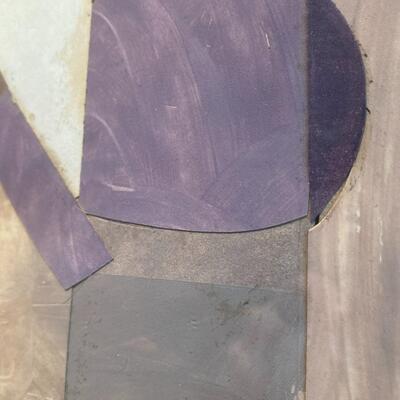 Original Galen Garwood Mixed Media Art Titled Gris Fides