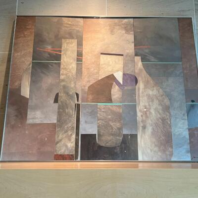 Original Galen Garwood Mixed Media Art Titled Gris Fides