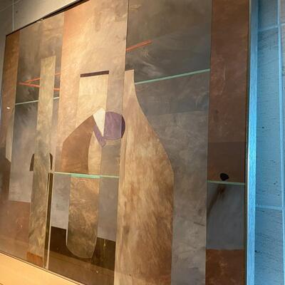 Original Galen Garwood Mixed Media Art Titled Gris Fides