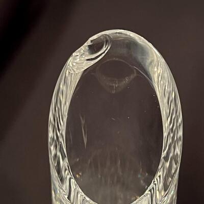Lot of 2 Baccarat Crystal Glass Vases