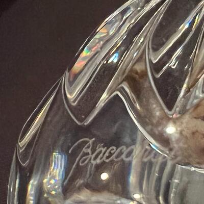 Lot of 2 Baccarat Crystal Glass Vases