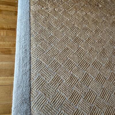Extra Large Fine Quality Almar Carpets Wool and Jute Tan Area Rug 26 x 13 Ft
