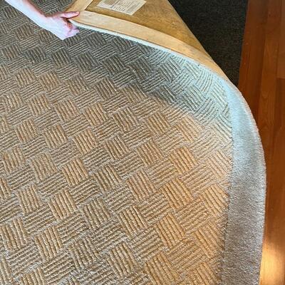 Extra Large Fine Quality Almar Carpets Wool and Jute Tan Area Rug 26 x 13 Ft