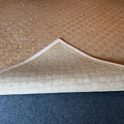 Extra Large Fine Quality Almar Carpets Wool and Jute Tan Area Rug 26 x 13 Ft