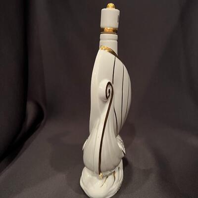 Vintage Limoges Invincible Larsen France Cognac Porcelain Bottle