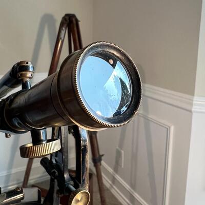 Antique E.G. Soltmann Inc. New York Buff & Buff Mfg. Co. Boston Engineering Surveyor's Level Tripod