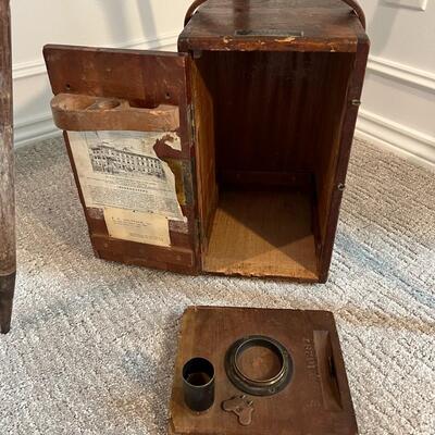 Antique E.G. Soltmann Inc. New York Buff & Buff Mfg. Co. Boston Engineering Surveyor's Level Tripod