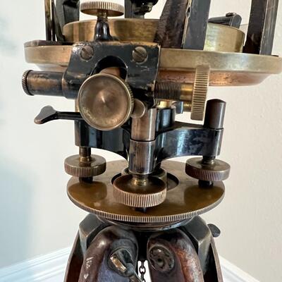 Antique E.G. Soltmann Inc. New York Buff & Buff Mfg. Co. Boston Engineering Surveyor's Level Tripod