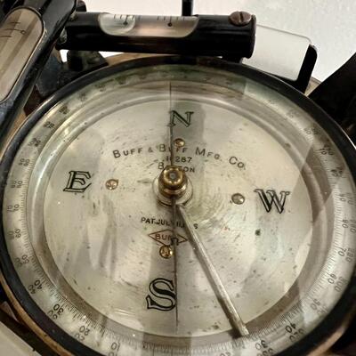 Antique E.G. Soltmann Inc. New York Buff & Buff Mfg. Co. Boston Engineering Surveyor's Level Tripod
